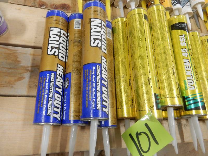lot 101 image: Lot of Volkem 45 SSL Sealants Liquid Nails