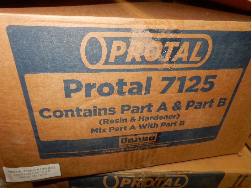 lot 103 image: 2 Cases of PROTAL 7125.. 2 Part  Low Temp Pipe Coating