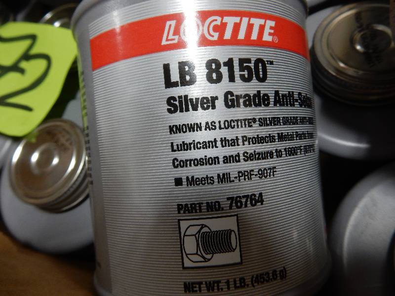 lot 72 image: 13 containers, Loctite, LB 8150 Silver Grade Anti Seize