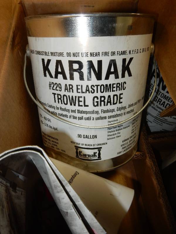 lot 104 image: 3 Gallons KARNAK Trowel Grade Waterproofing
