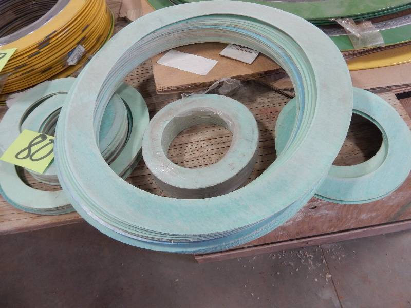 lot 80 image: Misc. Replacement Gaskets for Flange Gaskets