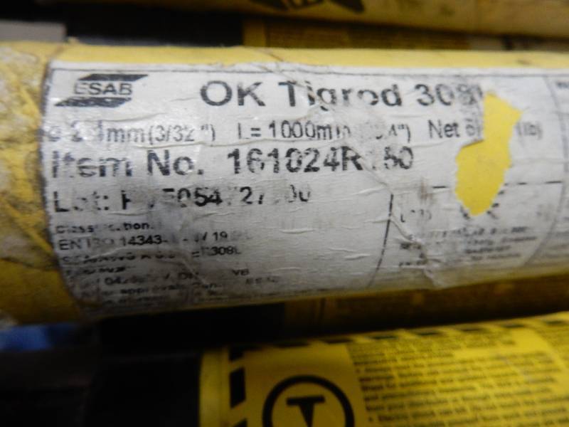 lot 64 image: 7, tubes of Welding rods. TIGROD 308L