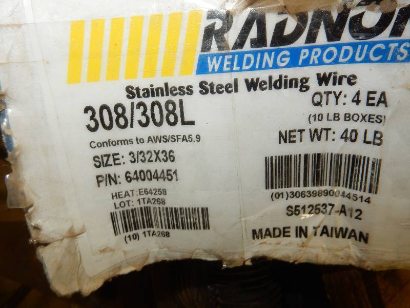 lot 67 image: Mixture of various sizes types of welding rods
