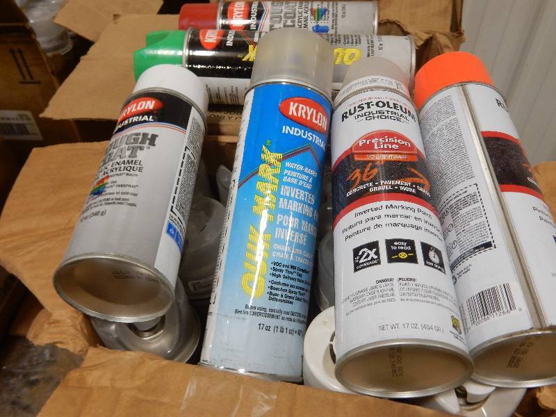 lot 105 image: 5 Cases Various Spray paints