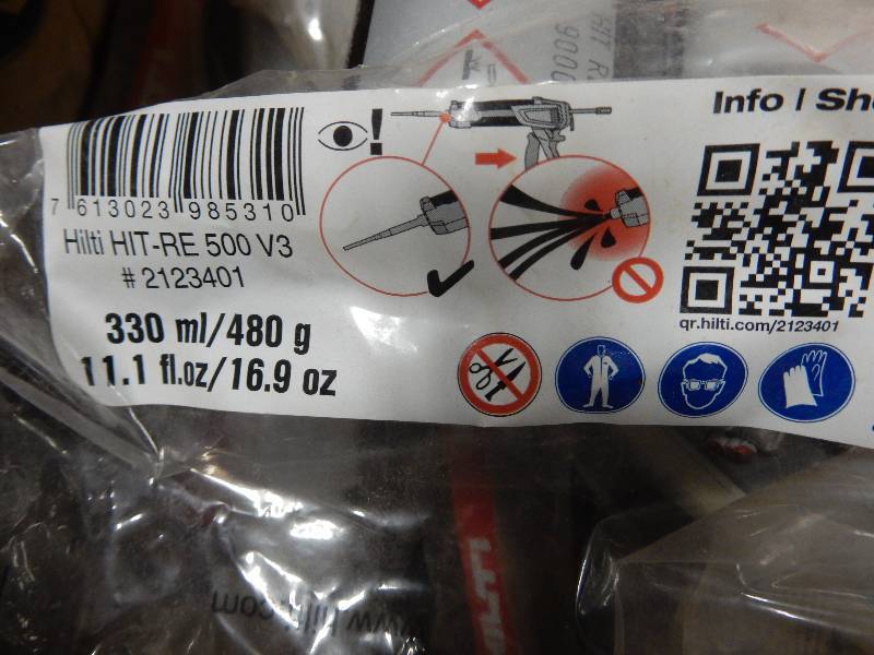 lot 151 image: 15 packages HILTI  HIT RE 500 V3