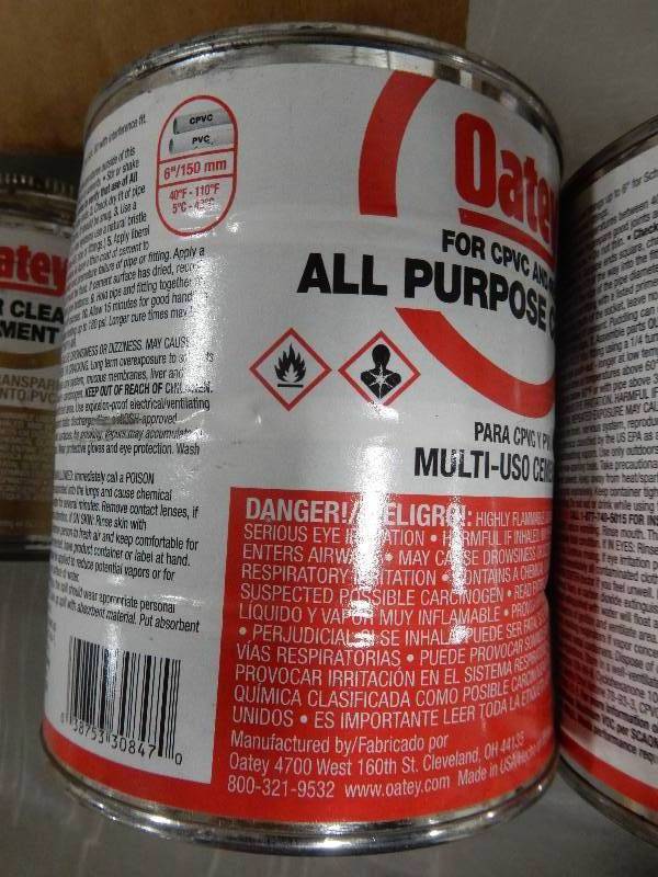 lot 152 image: Lot of Misc. Sizes and types of Epoxy and Cement.