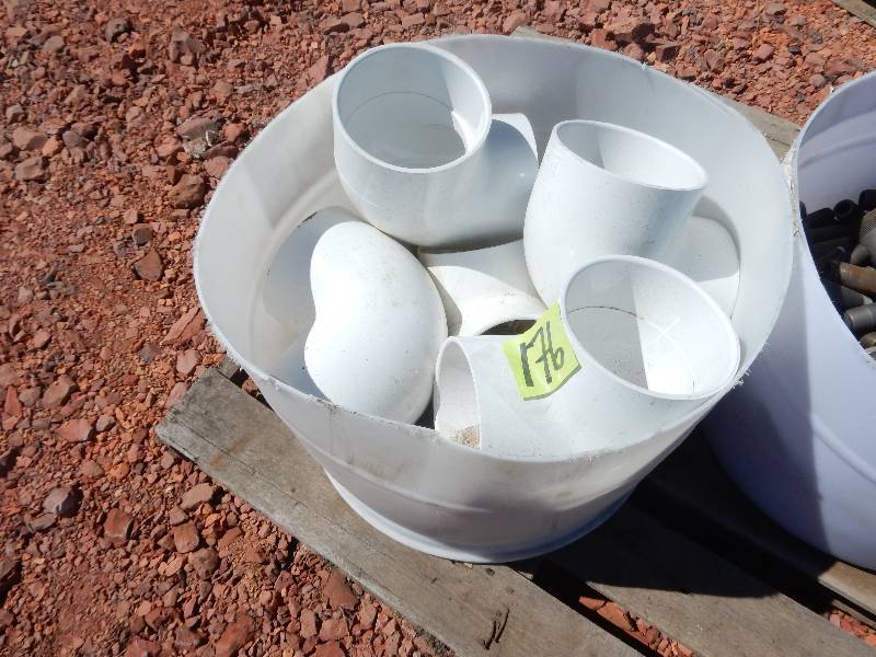 lot 176 image: 8 in PVC elbows Misc. Forged Steel Nipples