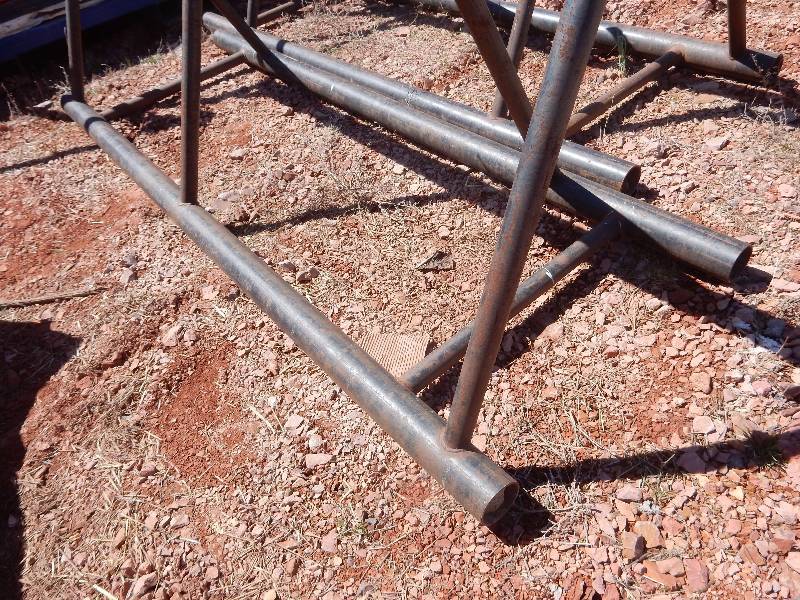 lot 209 image: 2, Heavy Steel Pipe Racks.. 10 ft x 44in h