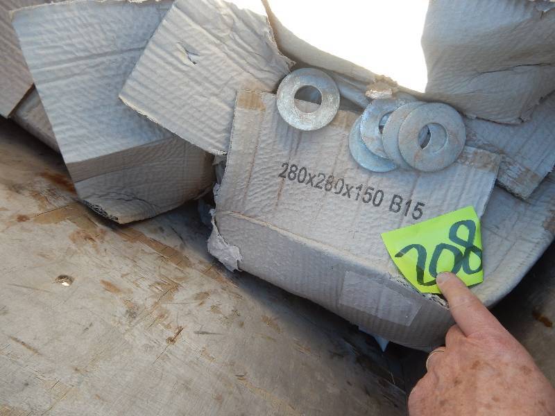 lot 208 image: Boxes of Washers as shown.. Looks like about 6 boxes