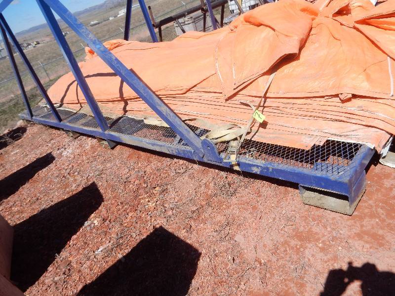 lot 7 image: Approx 30, 8ft x 20 ft insulated blankets and Rack