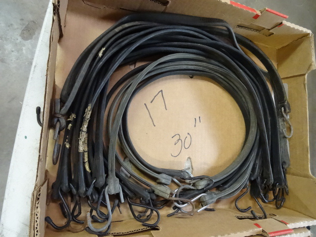 lot 101 image: Box of Bungee cords. Some are new...