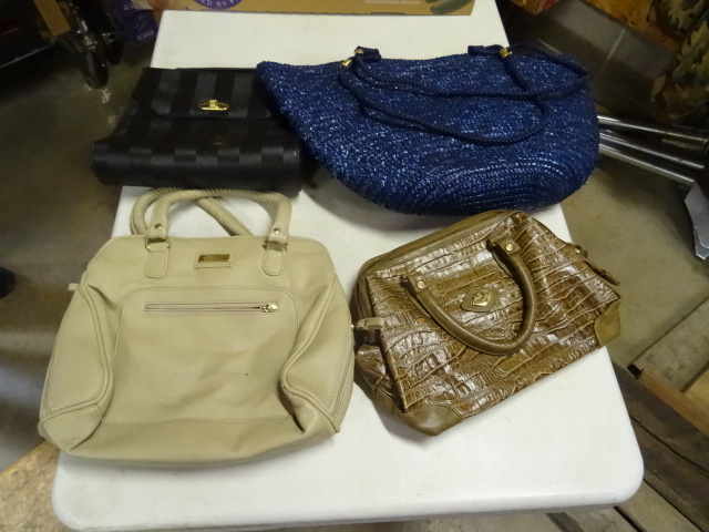 lot 105 image: 4 womens purses...