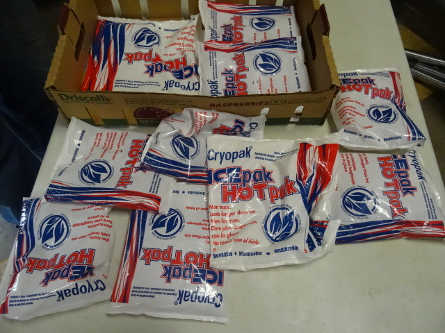 lot 153 image: Cryo pak ice pak hot paks. Qty 11...