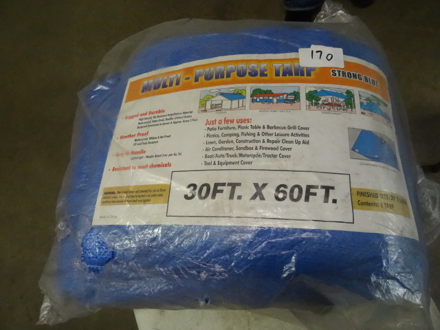 lot 170 image: 30 x 60 multi purpose tarp. Strong ...