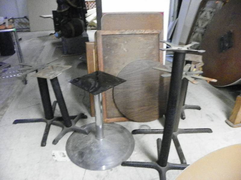 lot 49 image: Misc Table bases and tops