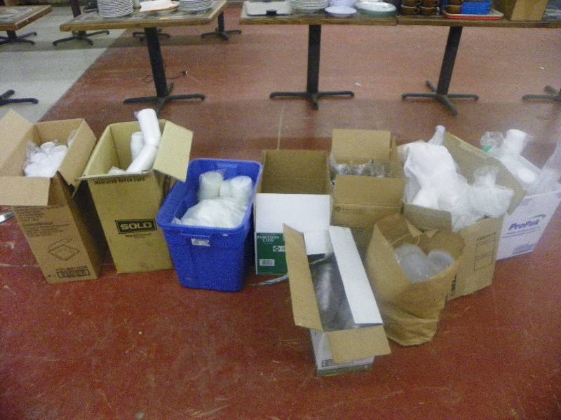 lot 88 image: All the boxes of kitchen wares