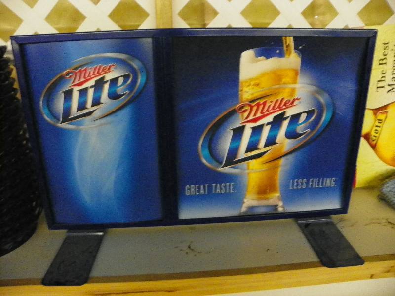 lot 112 image: Miller Lite bar sign
