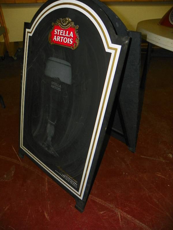 lot 116 image: Stella Artois Display sign, A-frame folding