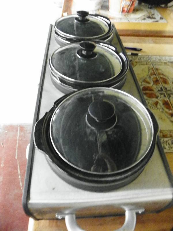 3 compartment Slow cooker/crock pot CAPTAIN T'S DINER & BAR BUSINESS