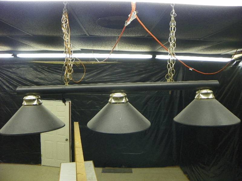 lot 140 image: Pool table light fixture