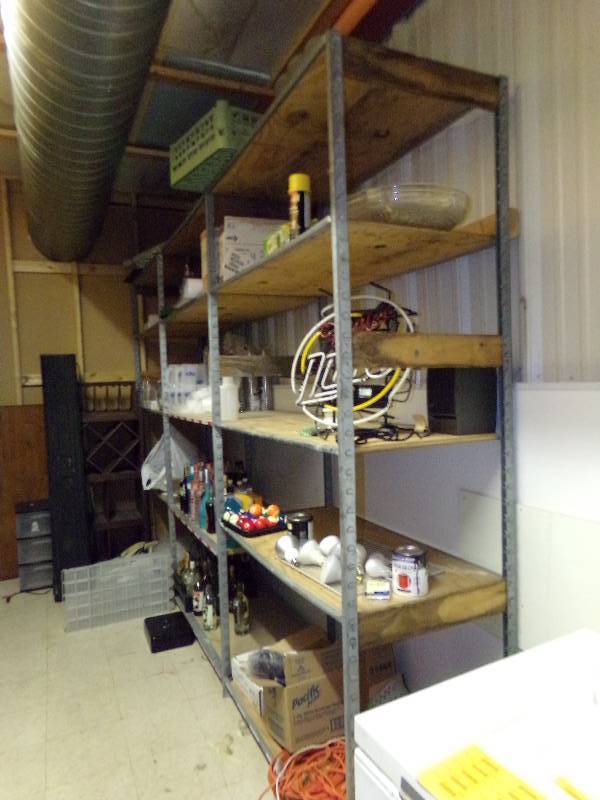 lot 195 image: 12 long x 8 tall x 24 deep shelving, CONTENTS NOT INCLUDED