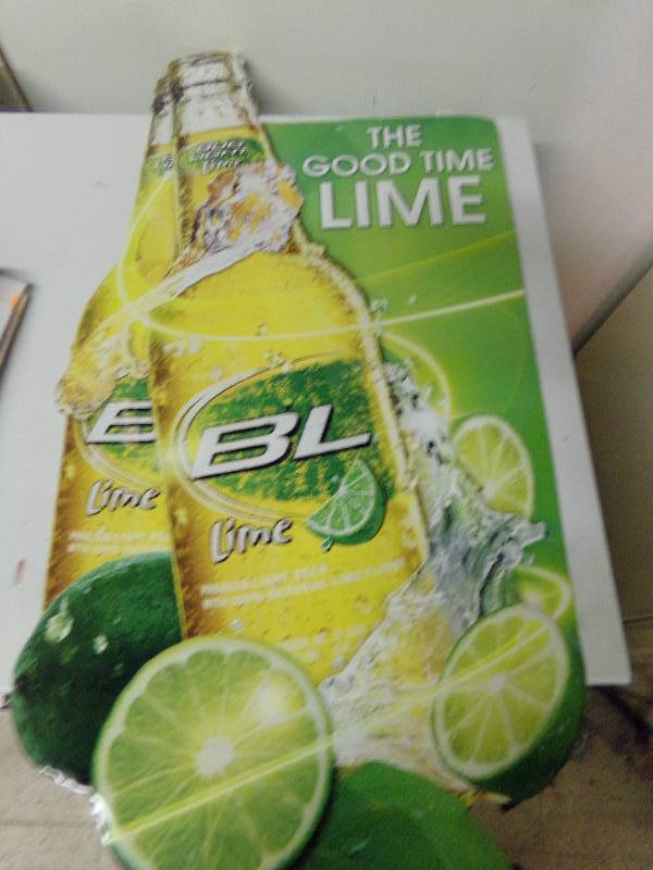 lot 198 image: Bud Light Lime Bar Sign