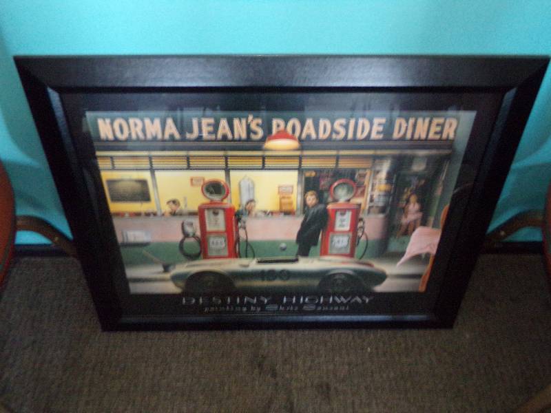lot 218 image: Norma Jeans Roadside Diner, framed picture