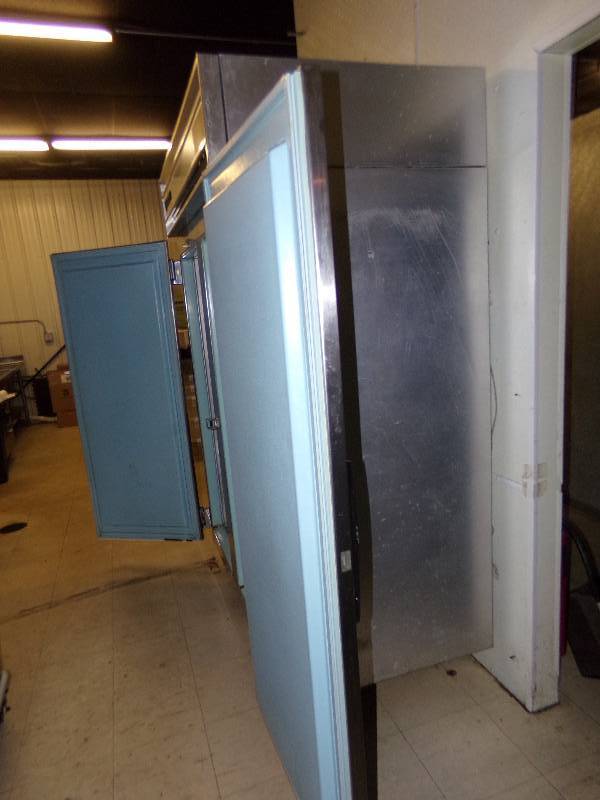 lot 232 image: Victory Refridgerator unit, double door. 81 tall x 52 wide and 33 deep