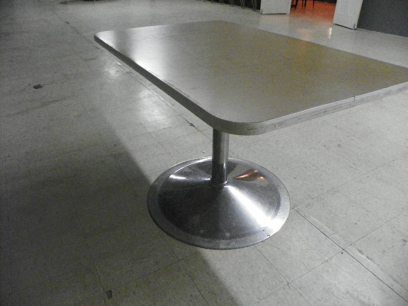 lot 161 image: Rectangle Table with pedestal base