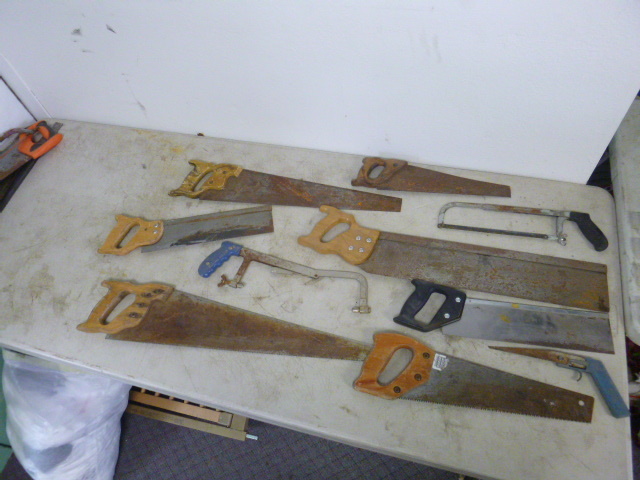 lot 122 image: Miscellaneous Hand Saws