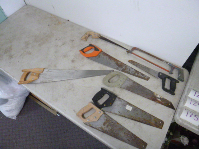 lot 123 image: Miscellaneous Hand Saws