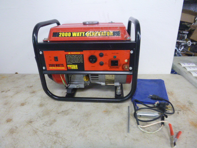 lot 9 image: Buffalo Tools 2000 Watt Generator