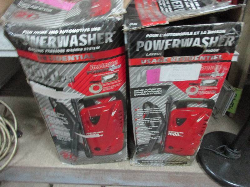 2 - 1600 PSI pressure washers
