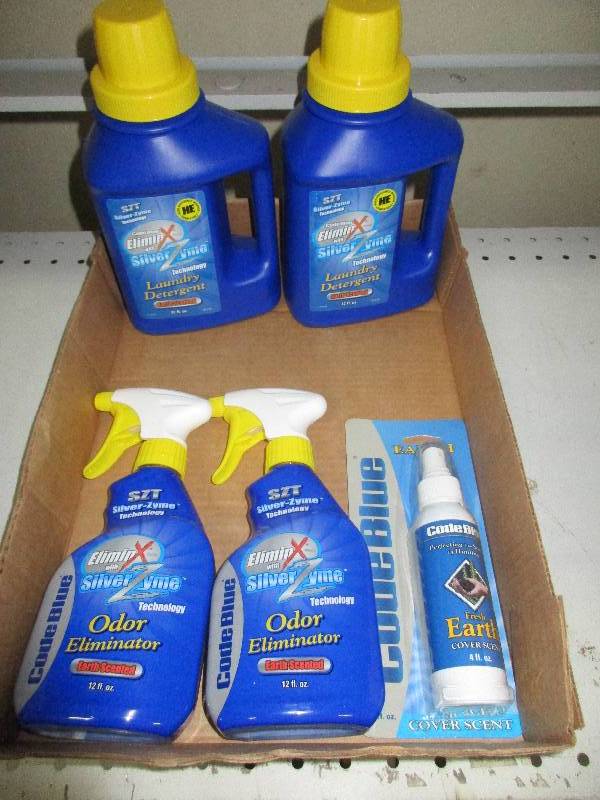 code blue lot - laundry soap - odor eliminator spray - cover scent