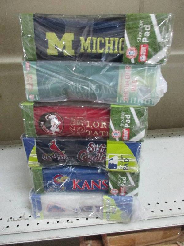 back pack shoulder pads - 4 of each team