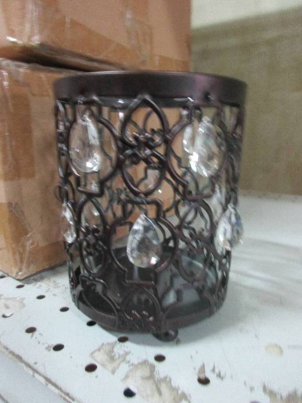 16 candle holders w gems