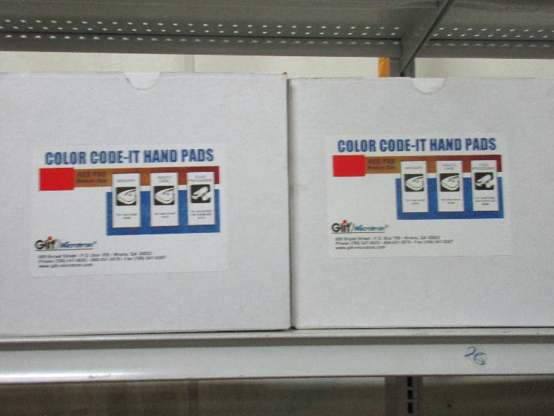 2 cases of red cleaning pads