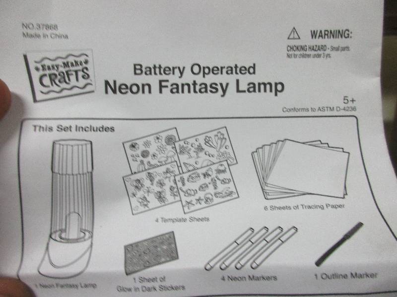 neon fantasy lamp
