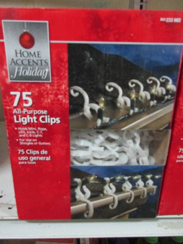 10 cases all purpose light clips 75 in each case