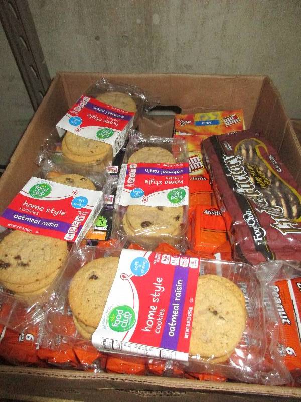 snack lot - cookies - peanut butter crackers - slim jim