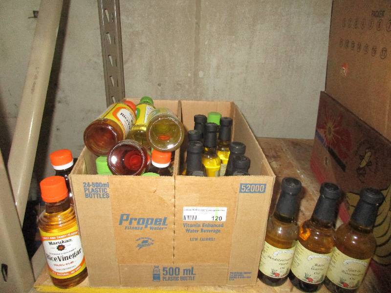 specialty olive oil and rice vinegar