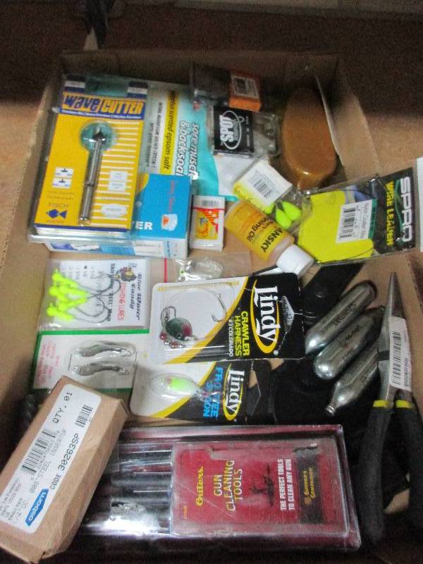 fishing tackle - gun cleaning kit - tools and more