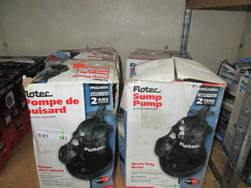 4 flotec FPOS2400A sump pumps