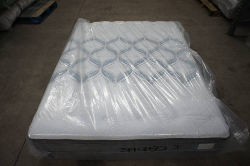 lot 8 image: New Sealy Charter Pointe Cushion Firm Euro Pillowtop  - Queen Size Mattress, MSRP $ 1499.99