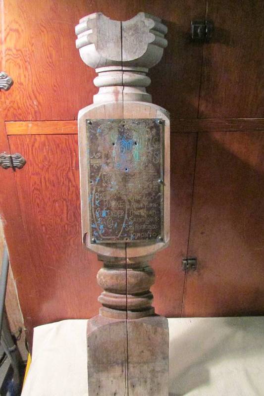 Antique Bowling Alleys Patent Display (Rare)