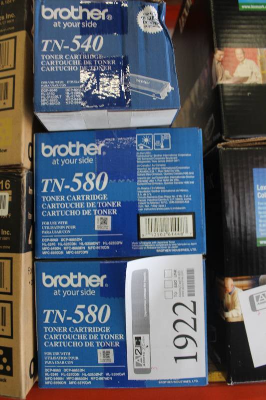 lot 1922 image: Lot of (3) Brother Toner Cartridge