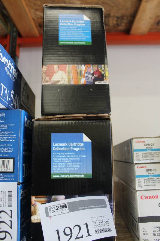 lot 1921 image: Lot of (2) Lexmark Print Cartridge