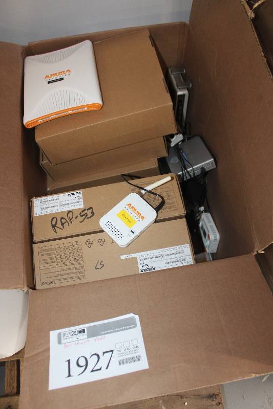 lot 1927 image: Box of Network Equipment