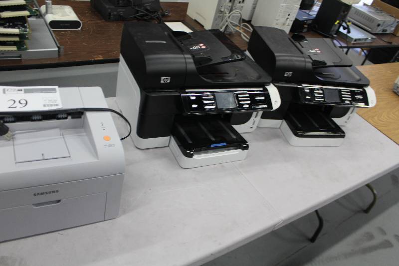 lot 29 image: Lot of (3) Printers Includes 1) Samsung AND 2) HP Officejet Pro 8500 Wireless