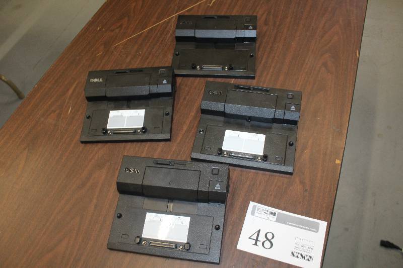lot 48 image: Lot of (4) Dell Laptop Docking Stations